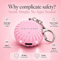 KEYLARM Personal Safety Alarm and Light